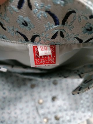 Chaleco fallero azul y plateado