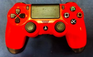 Mando PS4 Original Rojo con negro