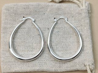 Pendientes Aro Ovalados Plata 925