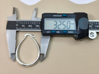 Pendientes Aro Ovalados Plata 925