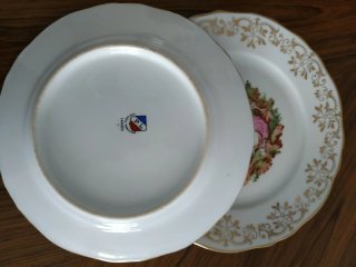 2 Platos porcelana Francesa