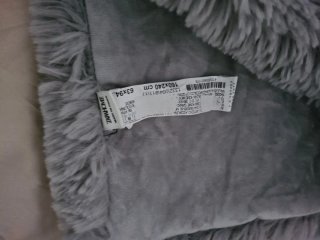 Manta Zara Home pelo ultra suave gris
