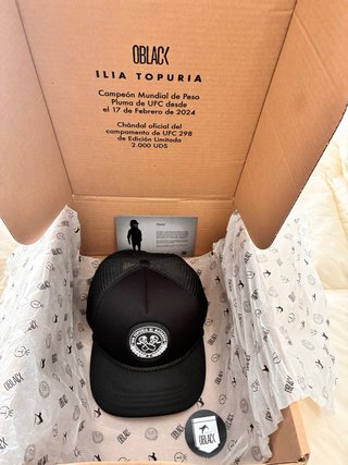 Ilia Topuria Oblack: Sudadera + Gorra + camiseta
