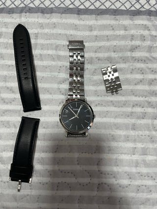 Reloj Fossil Negro y Plateado