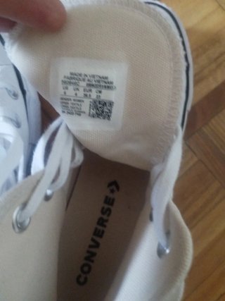 Converse blancas talla 36.5