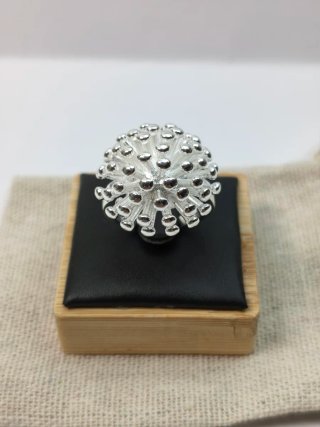 Anillo Plata Diseño Destellos