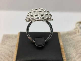 Anillo Plata Diseño Destellos