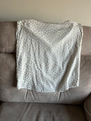 Blusa Ichi Mujer Blanca Lunares Dorados