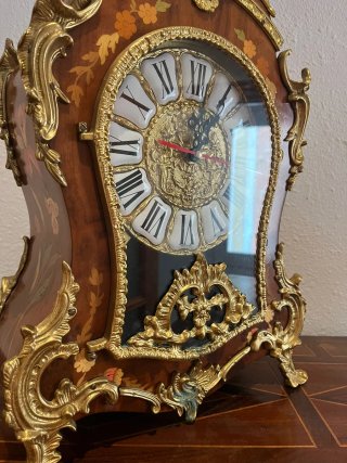 Reloj con marquetería y bronce, Luis XV