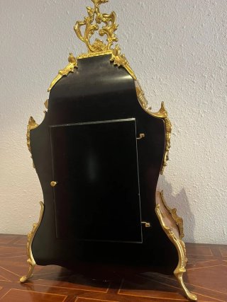 Reloj con marquetería y bronce, Luis XV