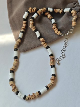 Conjunto collar y pulsera surfero unisex