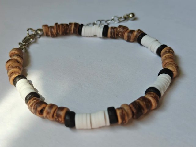 Conjunto collar y pulsera surfero unisex