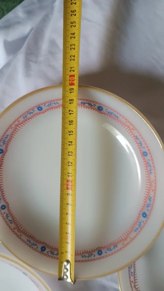 5 Platos Termocrisa Vintage Opalino México