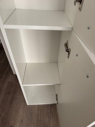 Mueble de baño alto blanco brillo