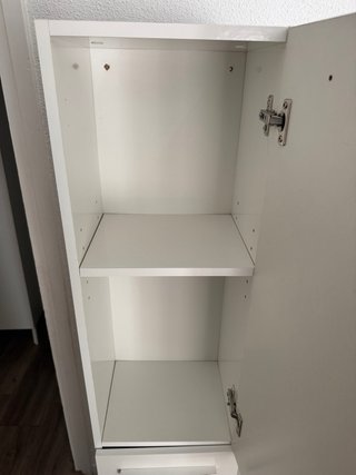Mueble de baño alto blanco brillo
