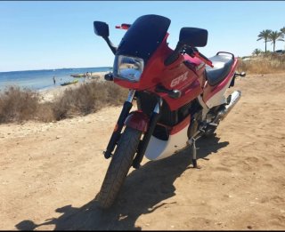 Kawasaki GPZ 500S Roja y Blanca