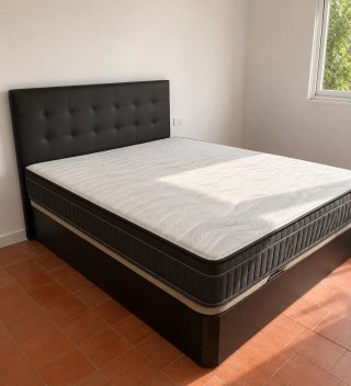 Cama canapé abatible madera