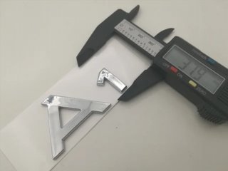 EMBLEMA LOGO TRASERO AUDI A1 CROMADO