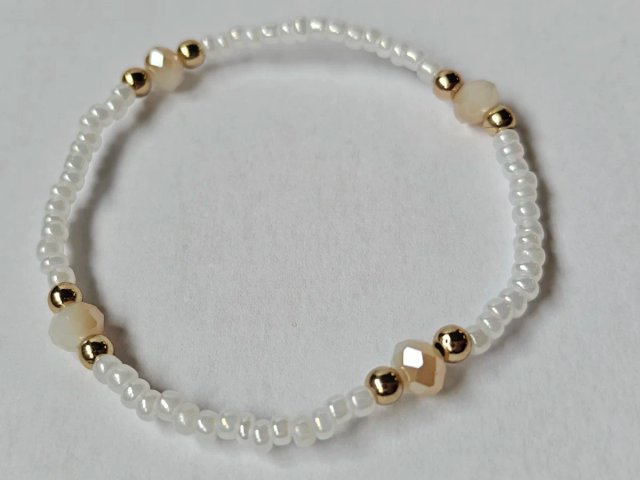 Conjunto 5 pulseras nude