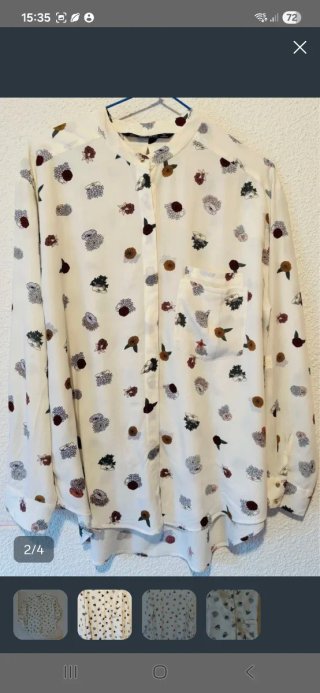 Blusa Zara Estampada Mujer