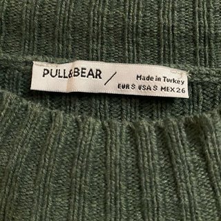 Jersey Pull&Bear verde corte cropped