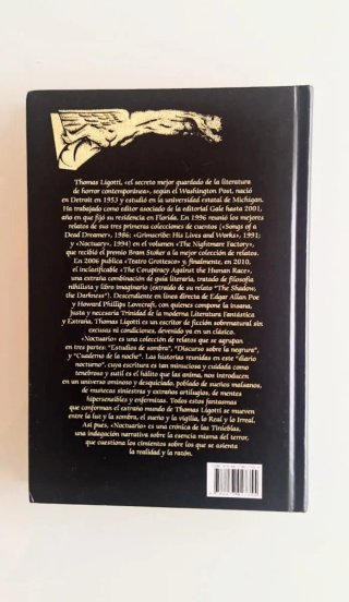 PRIMERA EDICIÓN, Noctuario, Thomas Ligotti