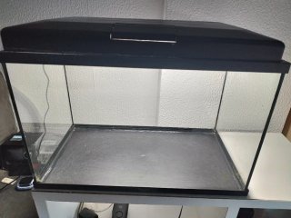 Acuario 50/65L Negro y Transparente