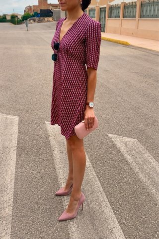 Vestido invitada estampado