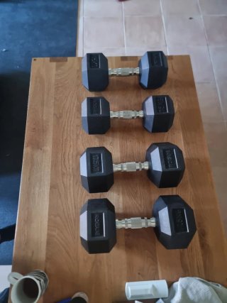 ROGUE Adjustable Bench 3.0 Stainless + 4 Mancuerna