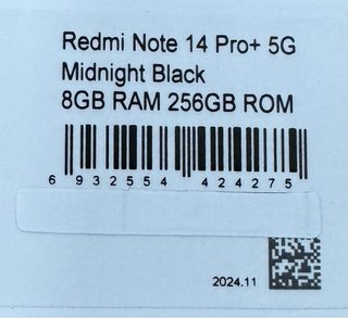 Redmi Note 14 Pro+ 5G a estrenar