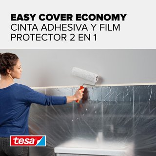 tesa Easy Cover Film UNIVERSAL - Cubierta Protectora 2 en 1