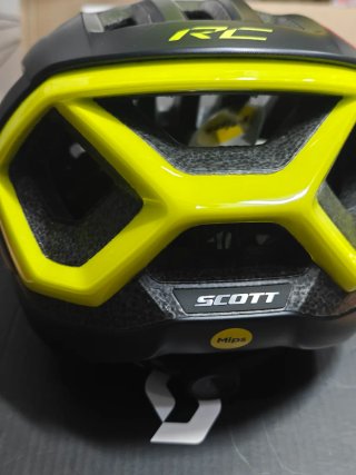 Casco Scott RC Negro y Amarillo