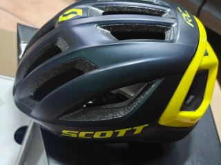 Casco Scott RC Negro y Amarillo