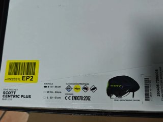 Casco Scott RC Negro y Amarillo