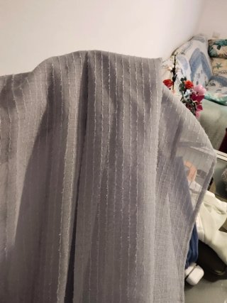 Cortinas azules de tela