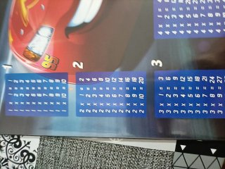 Protector escritorio tablas multiplicar Cars 3