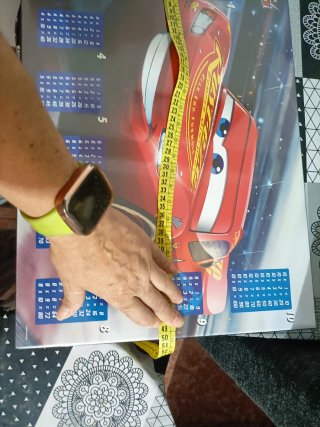 Protector escritorio tablas multiplicar Cars 3