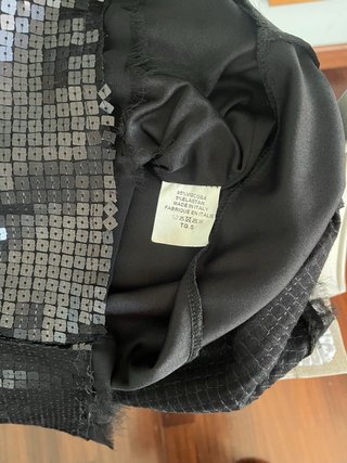 Tubino nero pailettes e tulle