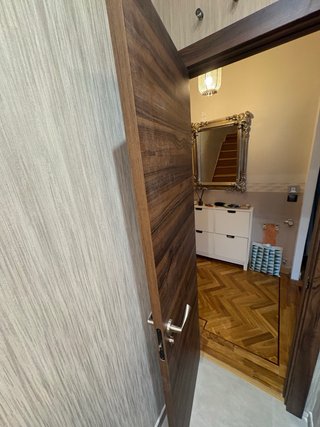 Puerta baño nogal oslo 62,5cm nueva