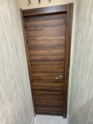 Puerta baño nogal oslo 62,5cm nueva