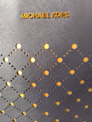 Bolso Michael Kors Azul y Dorado