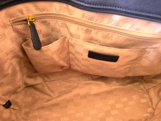 Bolso Michael Kors Azul y Dorado