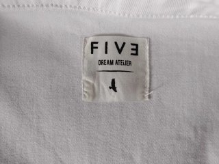 Cazadora vaquera FIVE blanca con parches