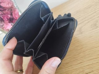Cartera y monedero verde.SOLO ENVIO
