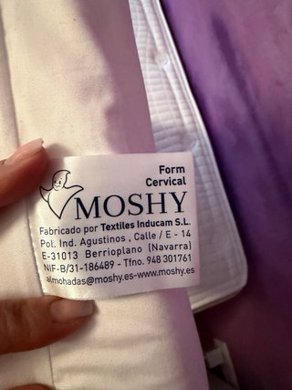 Almohada cómoda de tela