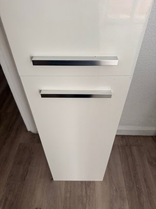 Mueble alto baño blanco brillo