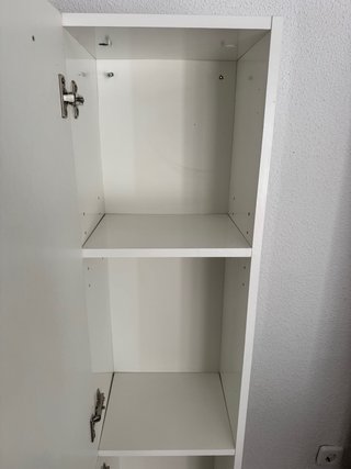 Mueble alto baño blanco brillo