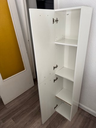 Mueble alto baño blanco brillo