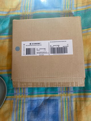 Piatto Le Creuset cuore grigio azzurro gres