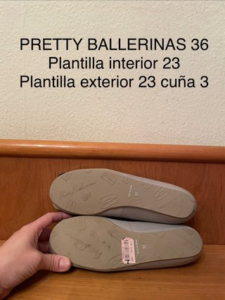 PRETTY BALLERINAS - Bailarinas gris hebilla 36